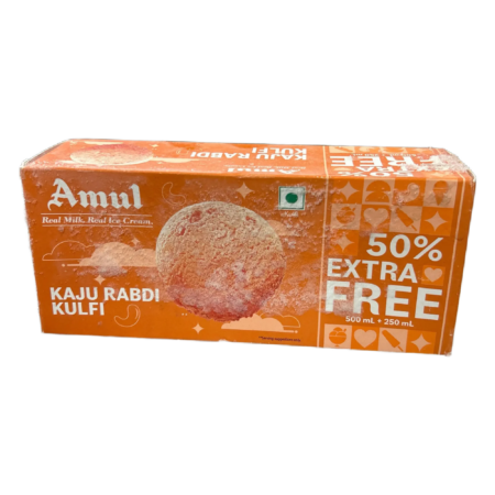Amul Kaju Rabdi Kulfi 750 ml